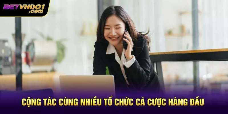 Cộng tác cùng nhiều tổ chức cá cược hàng đầu