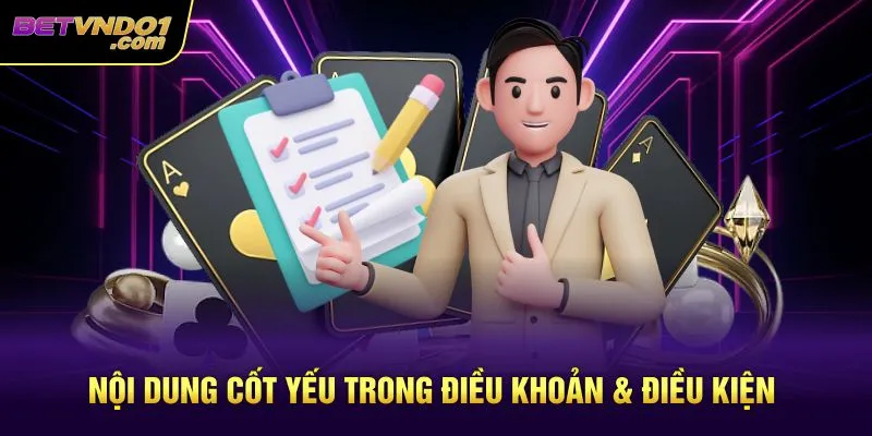 Nội dung cốt yếu trong điều khoản & điều kiện