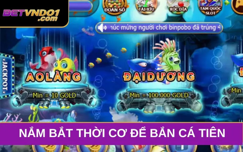 Hãy nắm bắt thời cơ để bắn cá tiên trúng mục tiêu
