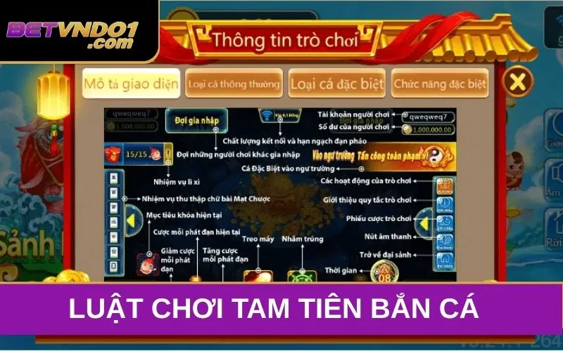 Luật chơi Tam tiên bắn cá đơn giản phù hợp cho nhiều đối tượng